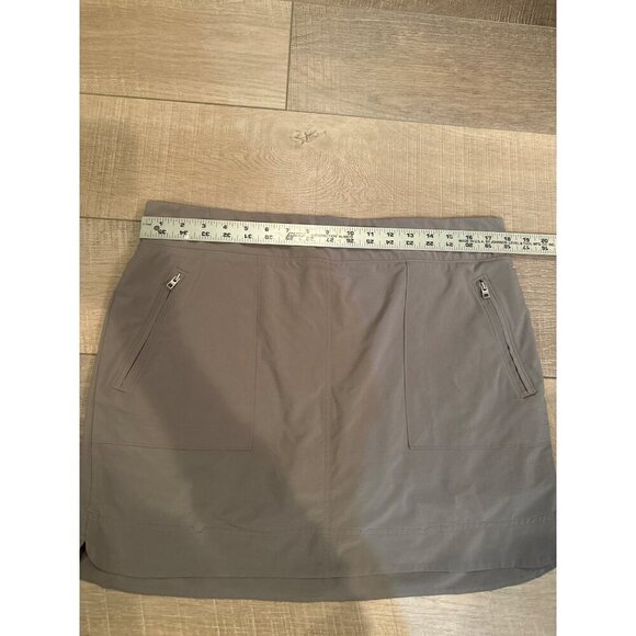 Athleta Womens Gray Skort With Built-In Shorts Size 16 - Picture 3 of 7